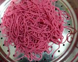 A picture of step 2 of Beetroot Noolputtu (Idiyappam).