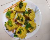 जाळीदार खमण ढोकळा (Khaman Dhokla Recipe In Marathi) रेसिपी स्टेप 8 फोटो
