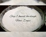 A picture of step 1 of Alu wala naan.