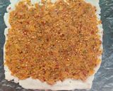A picture of step 3 of Rice pinwheel.