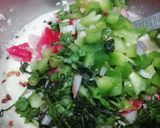 A picture of step 3 of Masala Tadka Katori Idli.