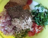 A picture of step 1 of Multigrain cheela.