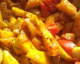A picture of step 3 of Dudhi batata bhaji(bottle gourd potato curry).