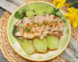 Hình bước làm 3 của món Thịt vai heo hấp cải thìa