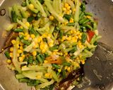 Foto langkah ke 4 dari resep Tumis Labu Siam Jagung Kacang Panjang.