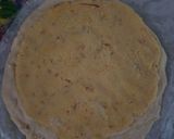 A picture of step 4 of Badam khoya dry fruit roll.