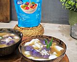 Foto langkah ke 4 dari resep Bubur Jali dengan Biji Salak Ubi Ungu.