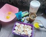 Foto langkah ke 1 dari resep Puding Roti Keju Kukus 🍞🧀.