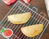 A picture of step 9 of Spinach Chole Calzone.
