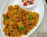 A picture of step 6 of Soya Chunks Biryani.