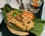 Foto langkah ke 6 dari resep Nasi bakar ikan sarden #PR_masakanbungkusdaun.