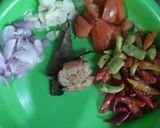 Foto langkah ke 2 dari resep Tumis labu siam kacang panjang dan terong.
