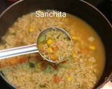 A picture of step 6 of Hot Mix Veg Noodle soup.