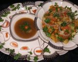 A picture of step 4 of Chana Chaat.