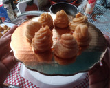 Foto del paso 14 de la receta: Croquembouche (masa choux y crema pastelera)