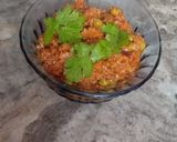 A picture of step 3 of Baigan Bhartha eggplant.