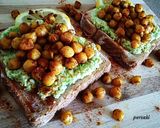 Φωτογραφία βήματος 4 της συνταγής Ψωμί με avocado και ρεβίθια