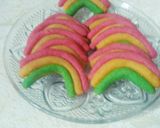 Foto langkah ke 6 dari resep Cookies pelangi teflon.