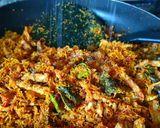 Foto langkah ke 9 dari resep Serundeng Teri Tempe Pedas.