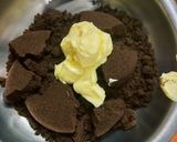 A picture of step 1 of Butter scotch rosogolla Panna cotta served in biscuit tart.