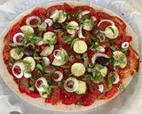 Une image de l'étape 4 de Tarte fine aux tomates courgettes et oignons.