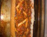 Pizza baked stuffed French bread recipe step 3 photo