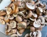 Une image de l'étape 11 de Nouilles aux crevettes et champignons au gingembre et curry.