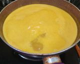 A picture of step 8 of Mooli Gajar Shalgam Kadhi.