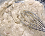 Foto del paso 6 de la receta: Masa para croquetas de tinta, sepia y gambas (truco para una bechamel perfecta)