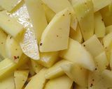 Foto del paso 3 de la receta: Papas al horno con cheddar y verdeo
