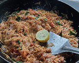 A picture of step 5 of Sewai upma (vermicelli upma).