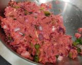 A picture of step 4 of Bread Potato Beet Roll Kebabs.