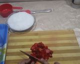 A picture of step 3 of HOMEMADE YUMMY STRAWBERRY JAM WITH ONLY 3 INGREDIENTS!.