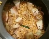 A picture of step 1 of Awadhi chana dal and kathal ke kabab.