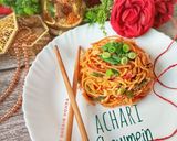 A picture of step 9 of Achari Chowmein.