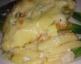 Sajtos, zöldséges, besamelles, színes durum tészta recept fázis 4 fotója