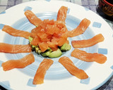Foto del paso 4 de la receta: Sashimi de salmón y aguacate con doble soja