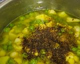 A picture of step 2 of Healthy green pav bhaji.