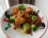 Foto langkah ke 8 dari resep Ayam Goreng Saus Lemon.