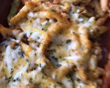 Foto del paso 4 de la receta: Fusilli al pomodoro y berenjena, con quesos gratinados