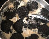 A picture of step 3 of Oreo rice pudding.