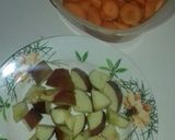 A picture of step 1 of Carrot n apple juice.