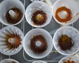Foto langkah ke 1 dari resep Pandan Brownies Cheese Caramel.