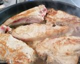 Une image de l'étape 2 de Côte de veau crème et champignons.