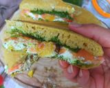 Une image de l'étape 4 de Sandwich géant aux saumon, épinard et ricotta.