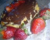 A picture of step 7 of Pancake strawberry and chocolate ❤️.