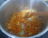 Foto del paso 5 de la receta: Hamburguesa de mijo, puerro, zanahoria y pimiento rojo