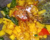 A picture of step 3 of Chatpate Aloo.