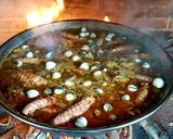 Foto del paso 8 de la receta Arroz de Galeras y Alcachofas en fuego de leña
