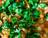 A picture of step 3 of Aloo Chop.